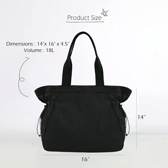 Convenient 18L Tote Handbag - Lightweight, Waterproof Design for All Activities - Picture 6 of 6